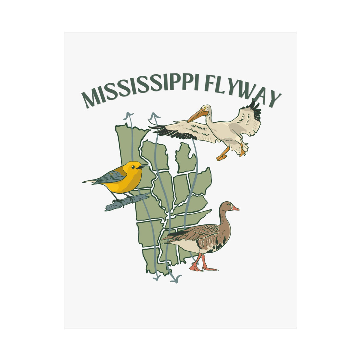 Mississippi Flyway Art Print