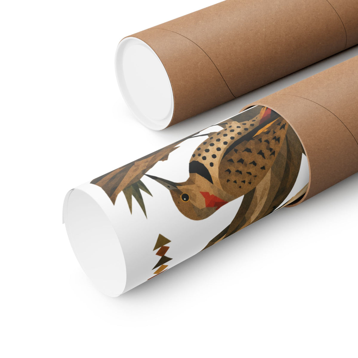 Folk Art Woodpecker Art Print