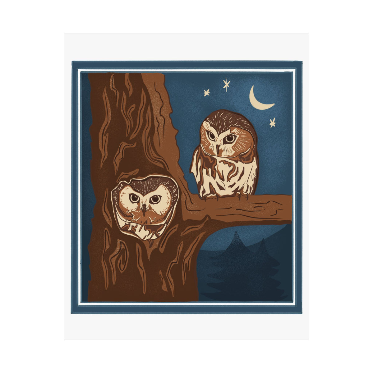Northern Saw-whet Owl Art Print