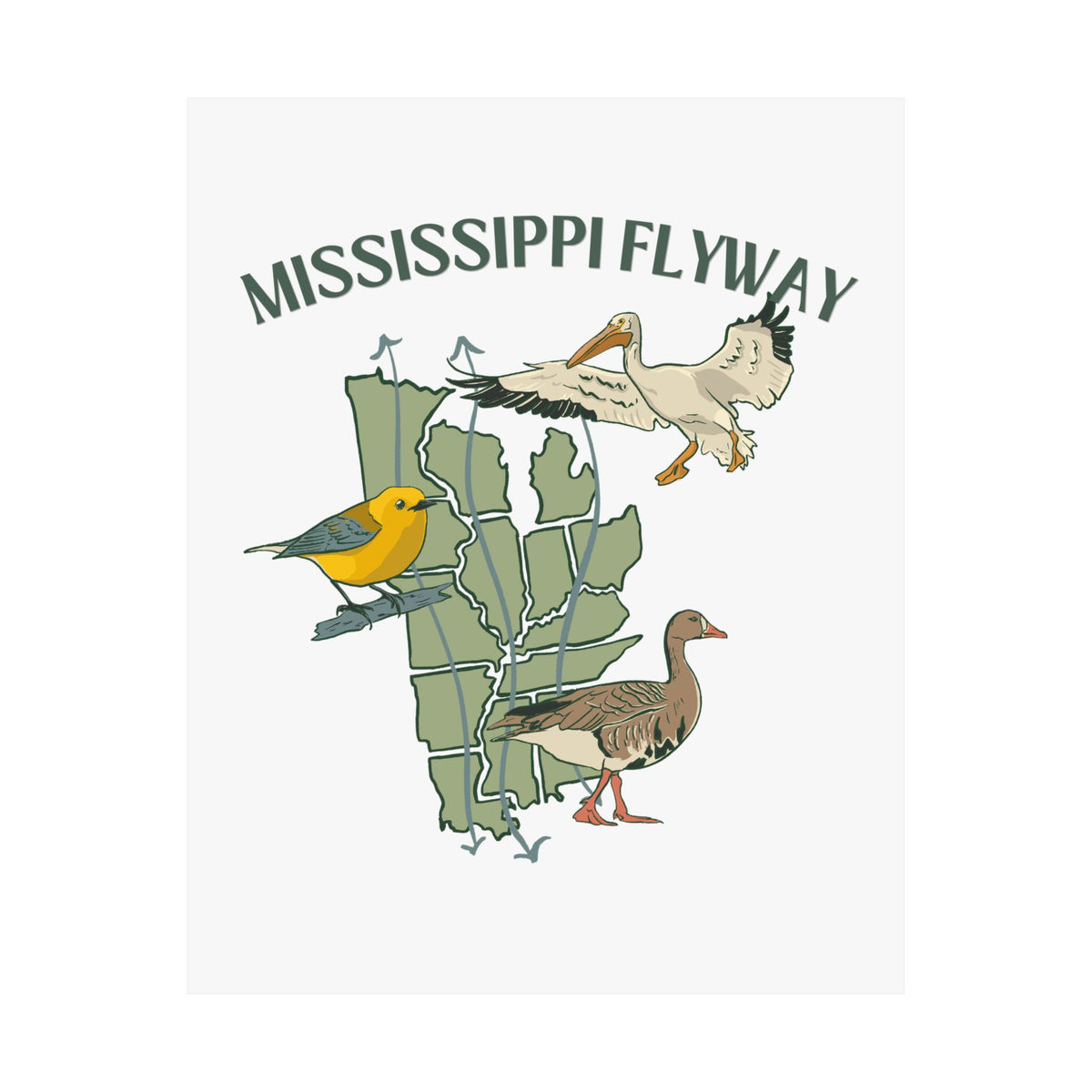 Mississippi Flyway Art Print