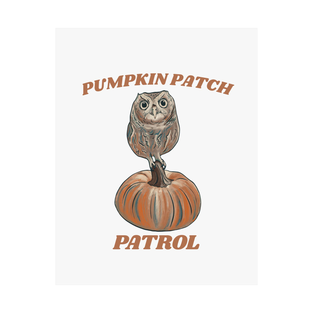 Pumpkin Patch Patrol Art Print