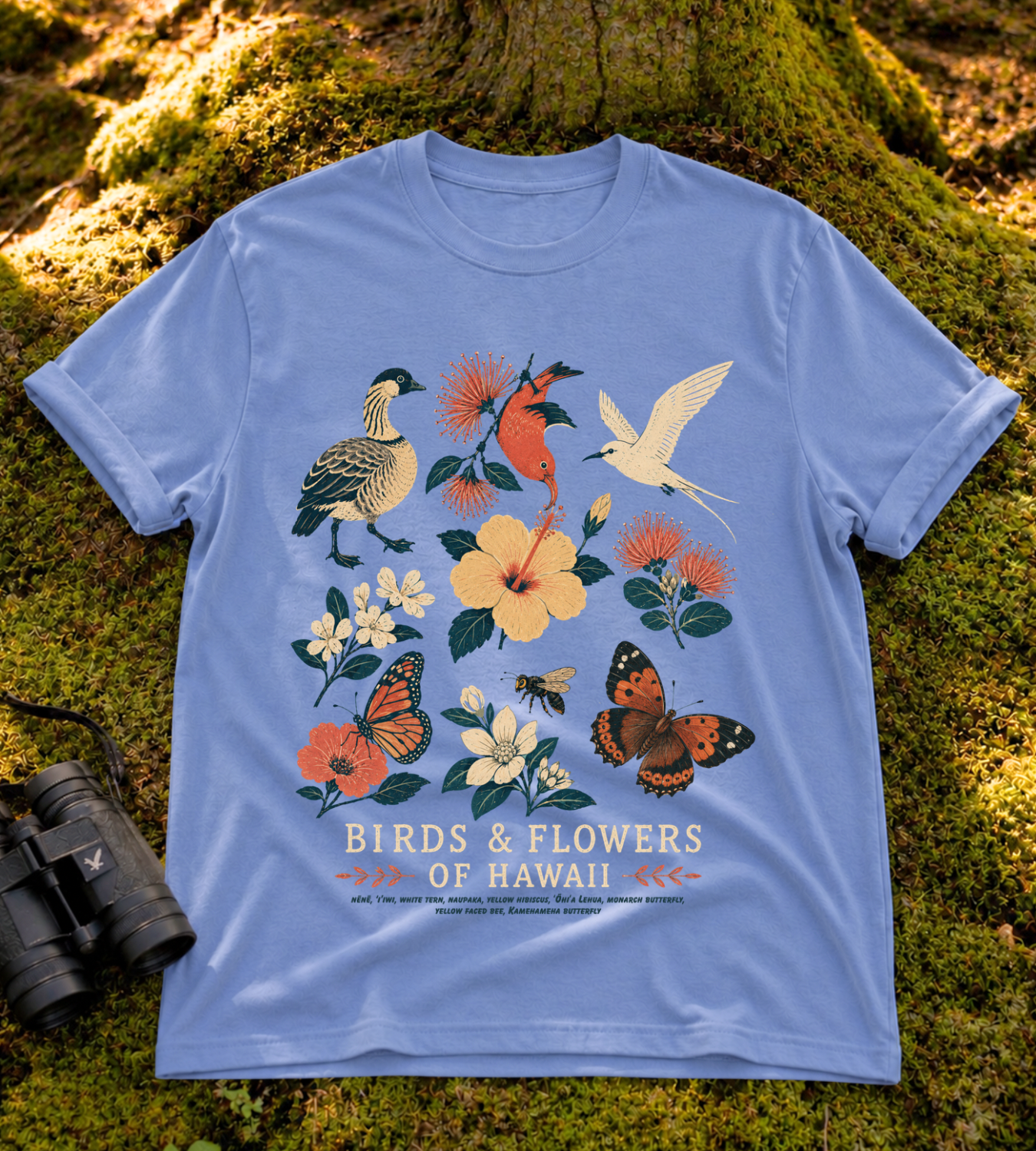 Birds & Flowers of Hawaii T Shirt