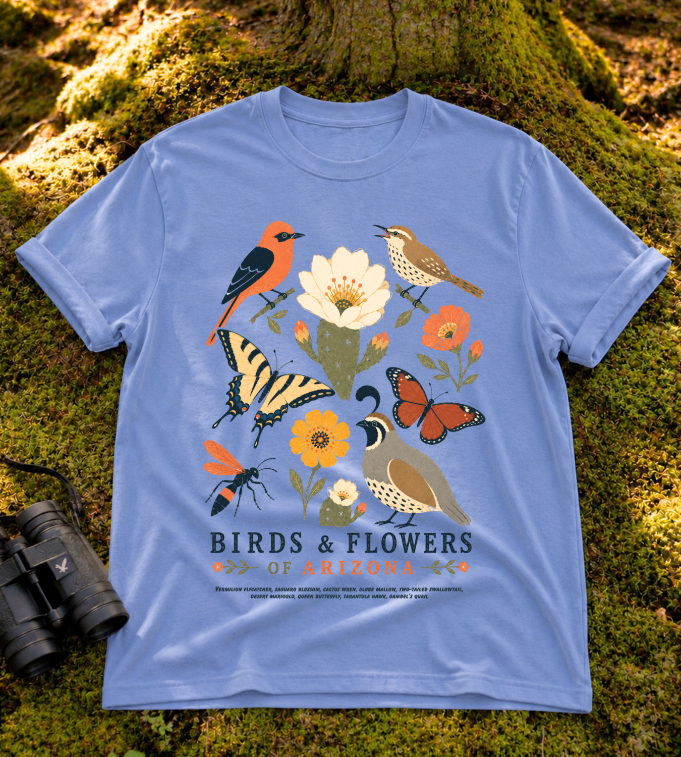 Birds & Flowers of Arizona T Shirt