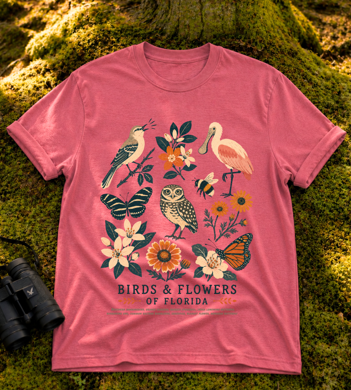 Birds & Flowers of Florida T Shirt