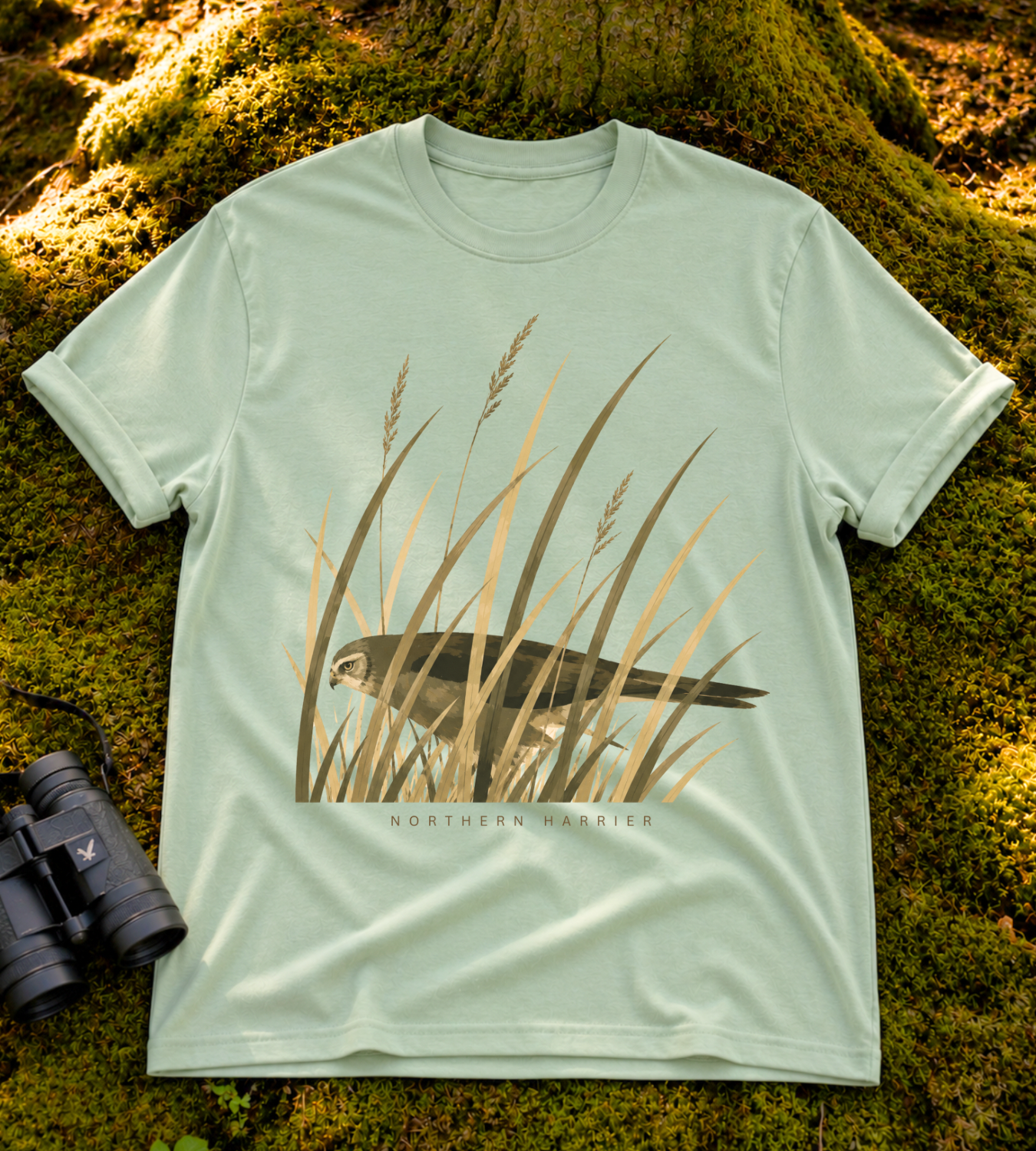 Camouflage Northern Harrier T Shirt