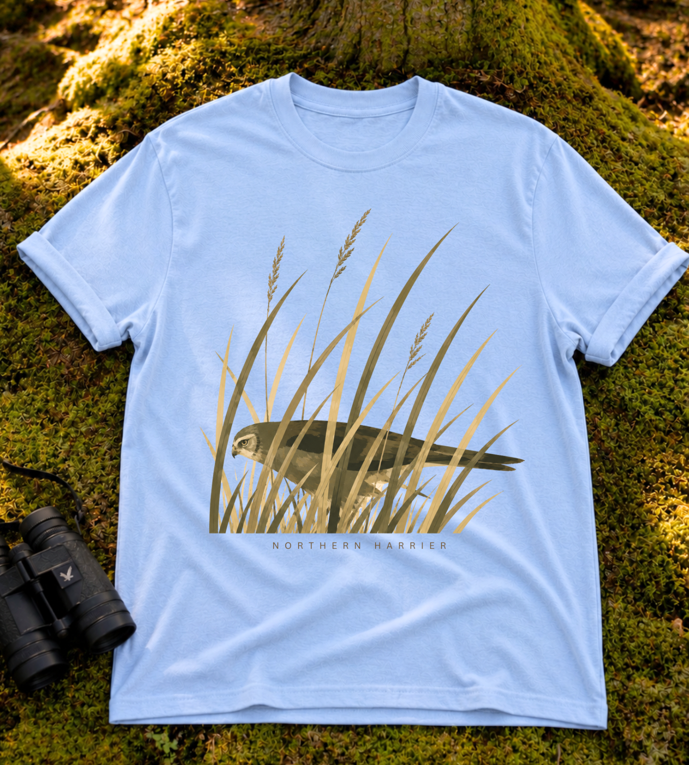 Camouflage Northern Harrier T Shirt
