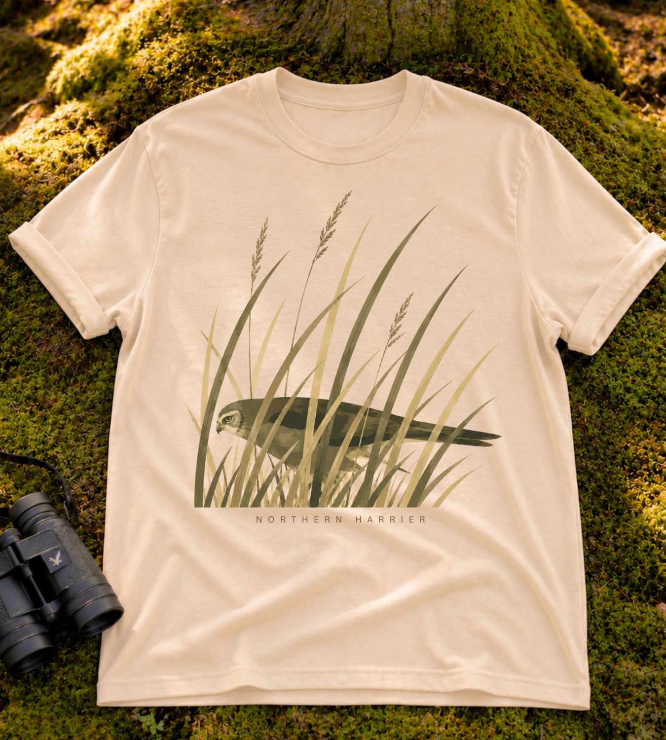 Camouflage Northern Harrier T Shirt