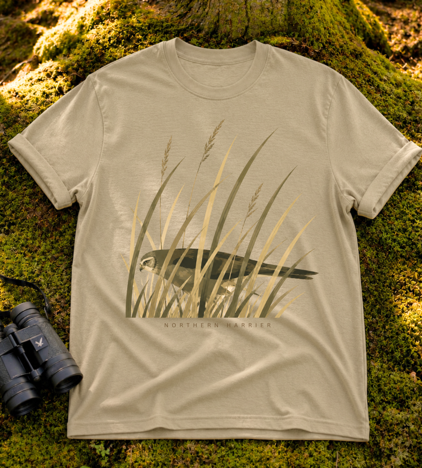 Camouflage Northern Harrier T Shirt