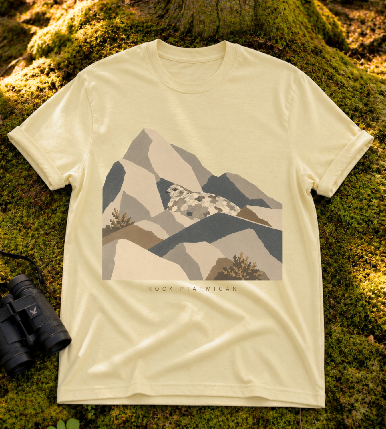 Camouflage Rock Ptarmigan T Shirt