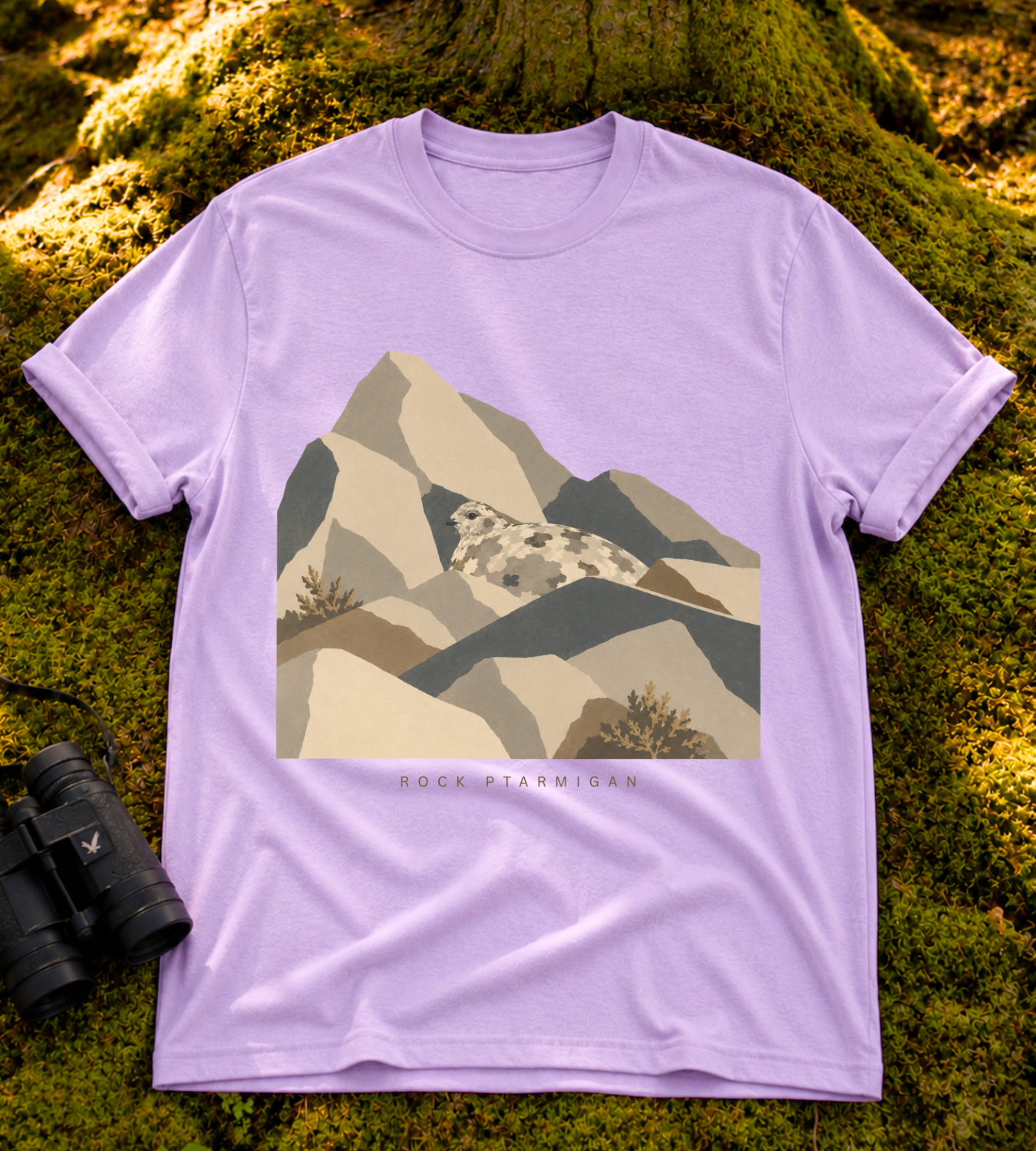 Camouflage Rock Ptarmigan T Shirt
