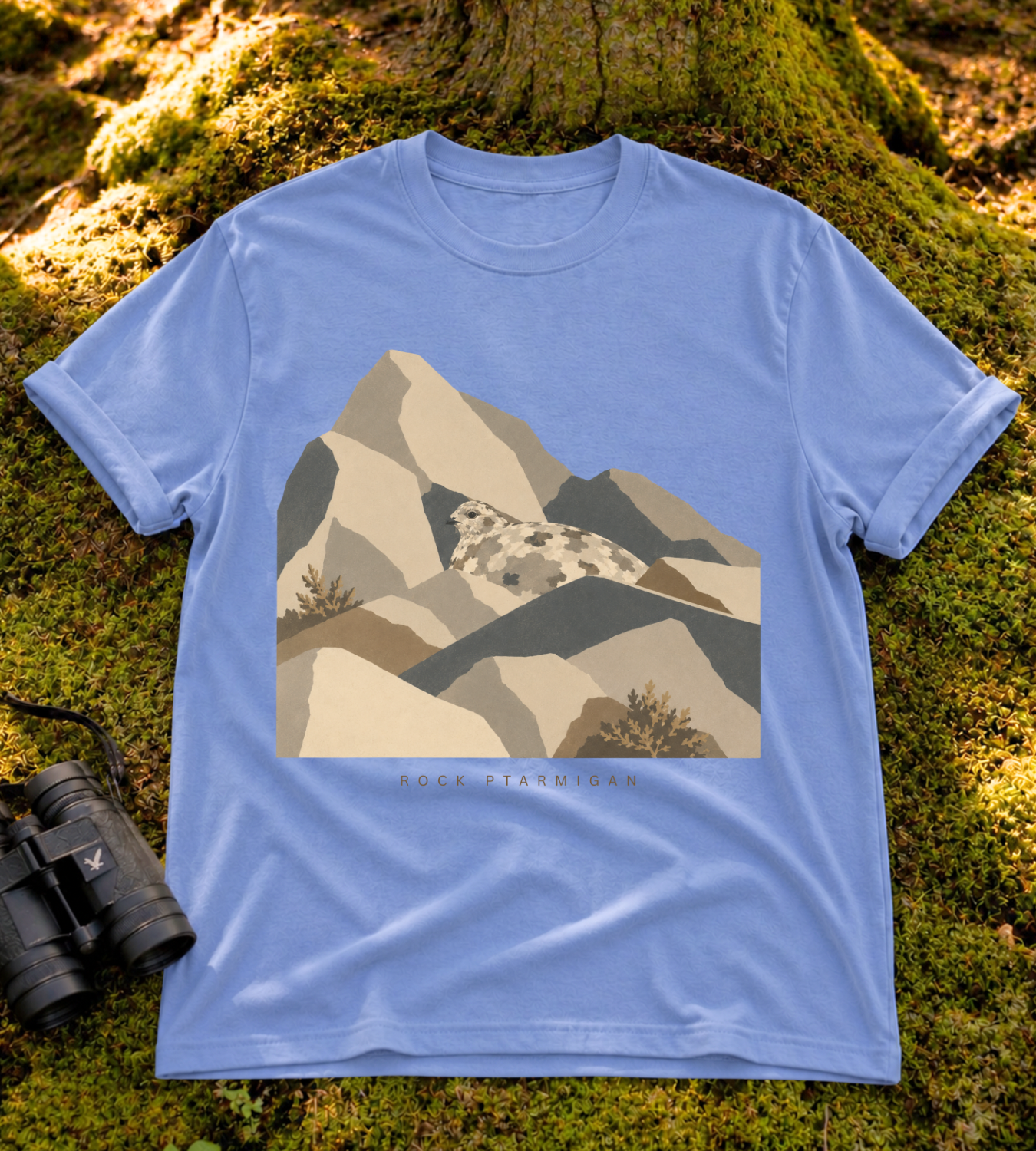 Camouflage Rock Ptarmigan T Shirt