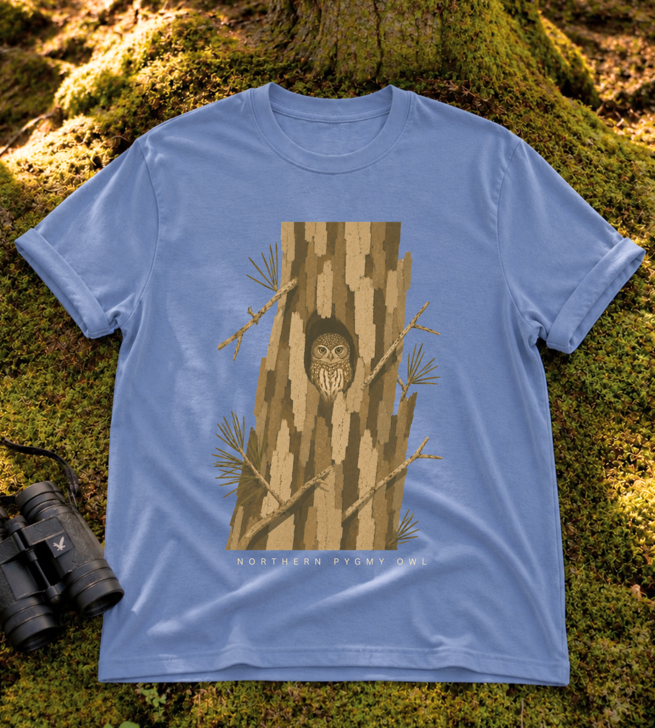Camouflage Northern Pygmy Owl T Shirt