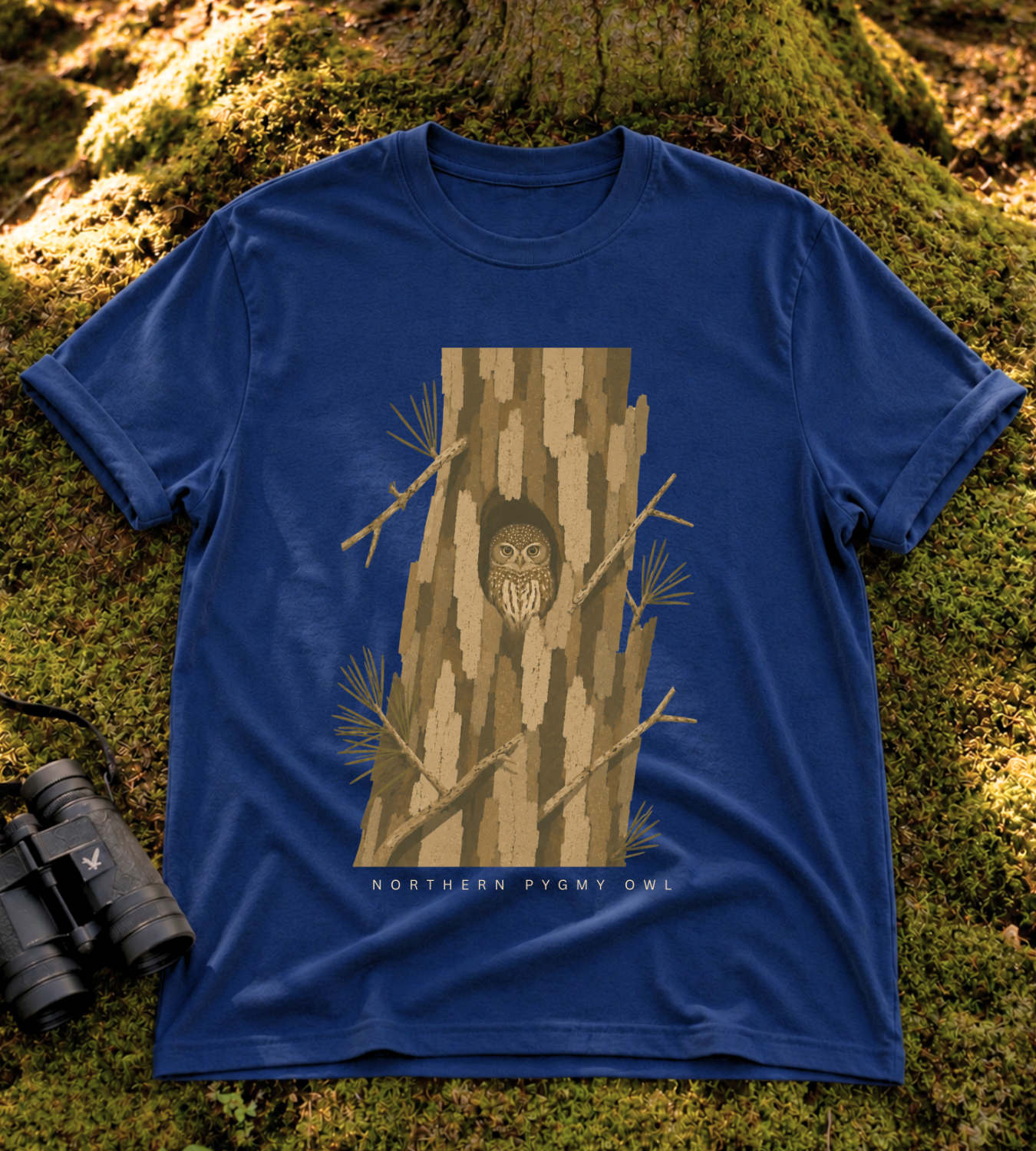 Camouflage Northern Pygmy Owl T Shirt