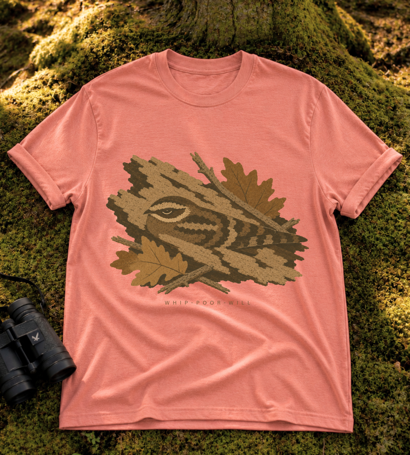 Camouflage Whip-poor-will T Shirt