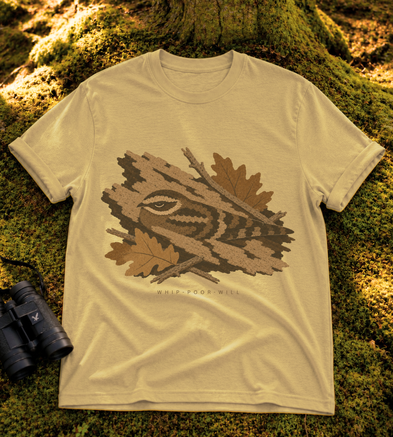 Camouflage Whip-poor-will T Shirt