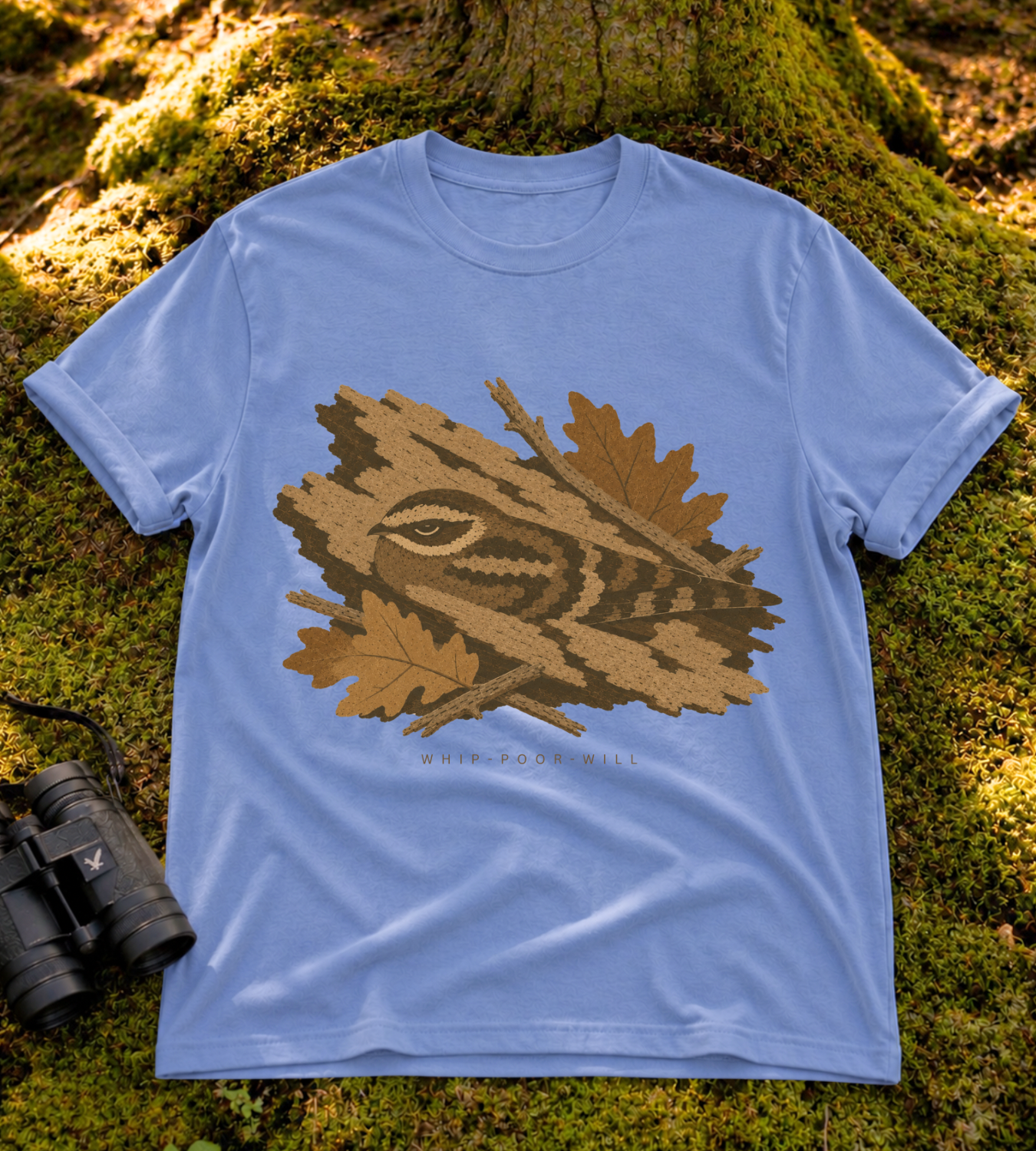 Camouflage Whip-poor-will T Shirt