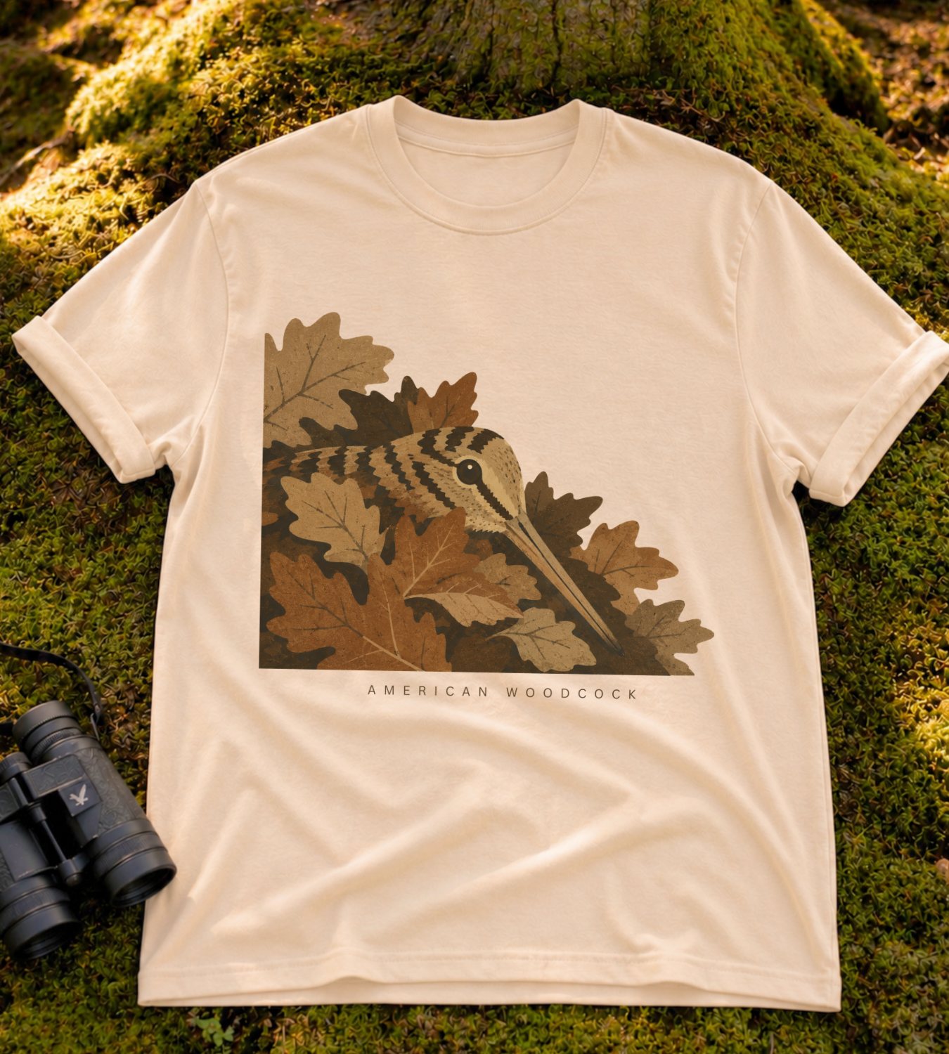 Camouflage Woodcock T Shirt