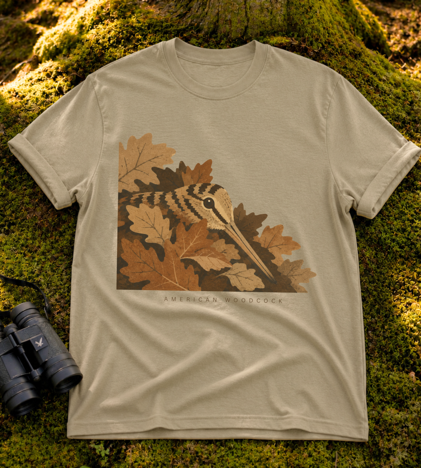Camouflage Woodcock T Shirt