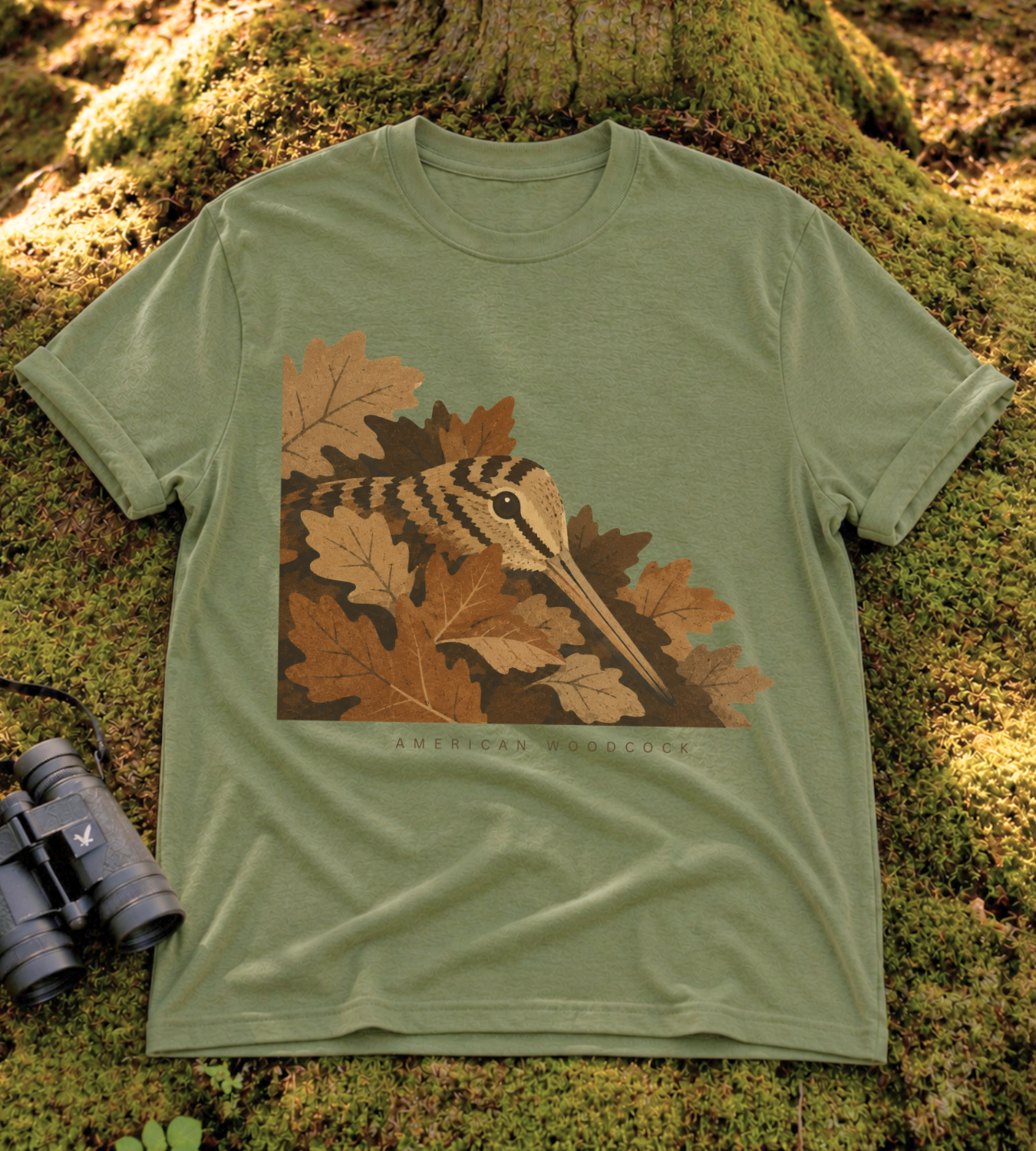 Camouflage Woodcock T Shirt