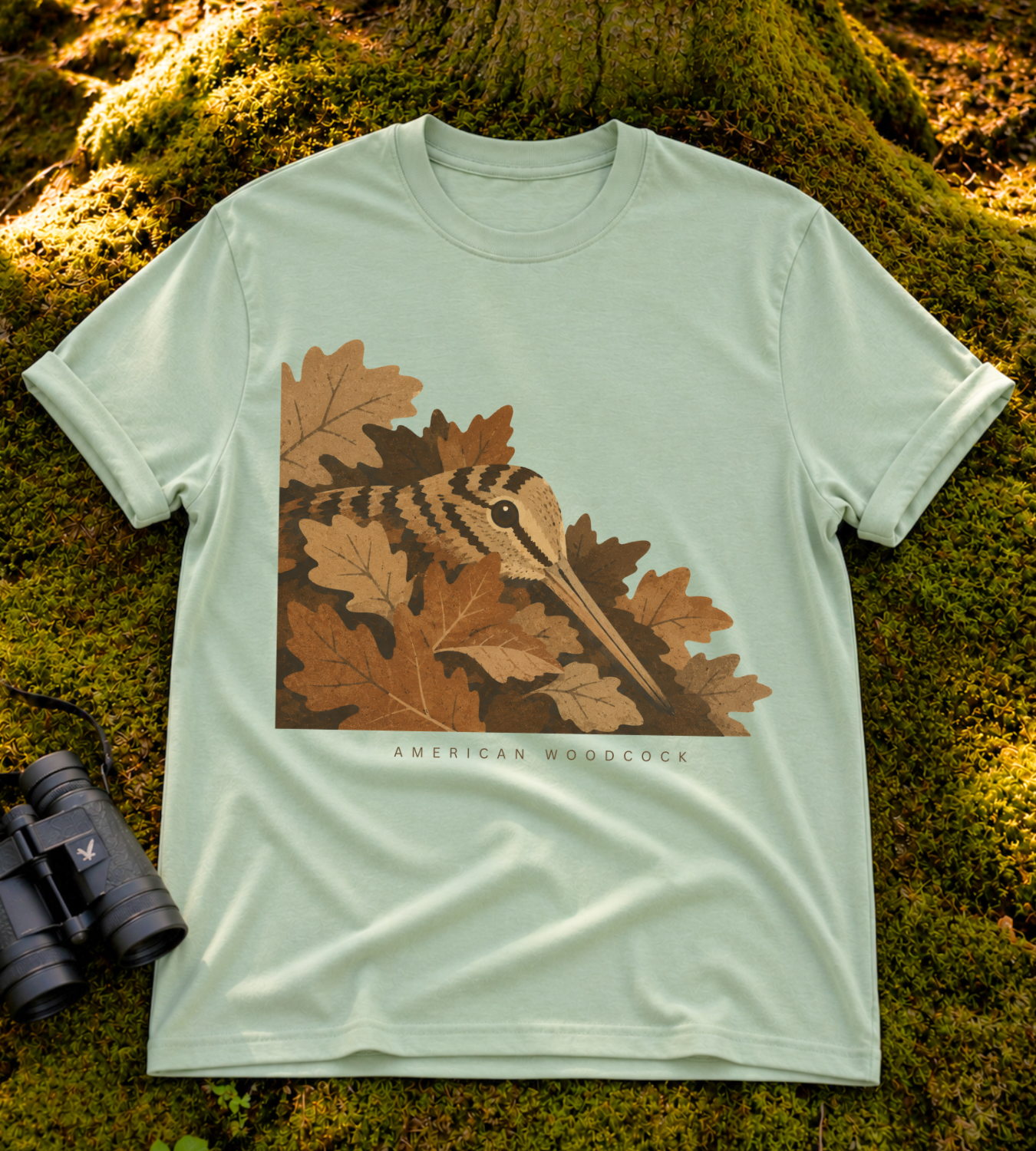 Camouflage Woodcock T Shirt