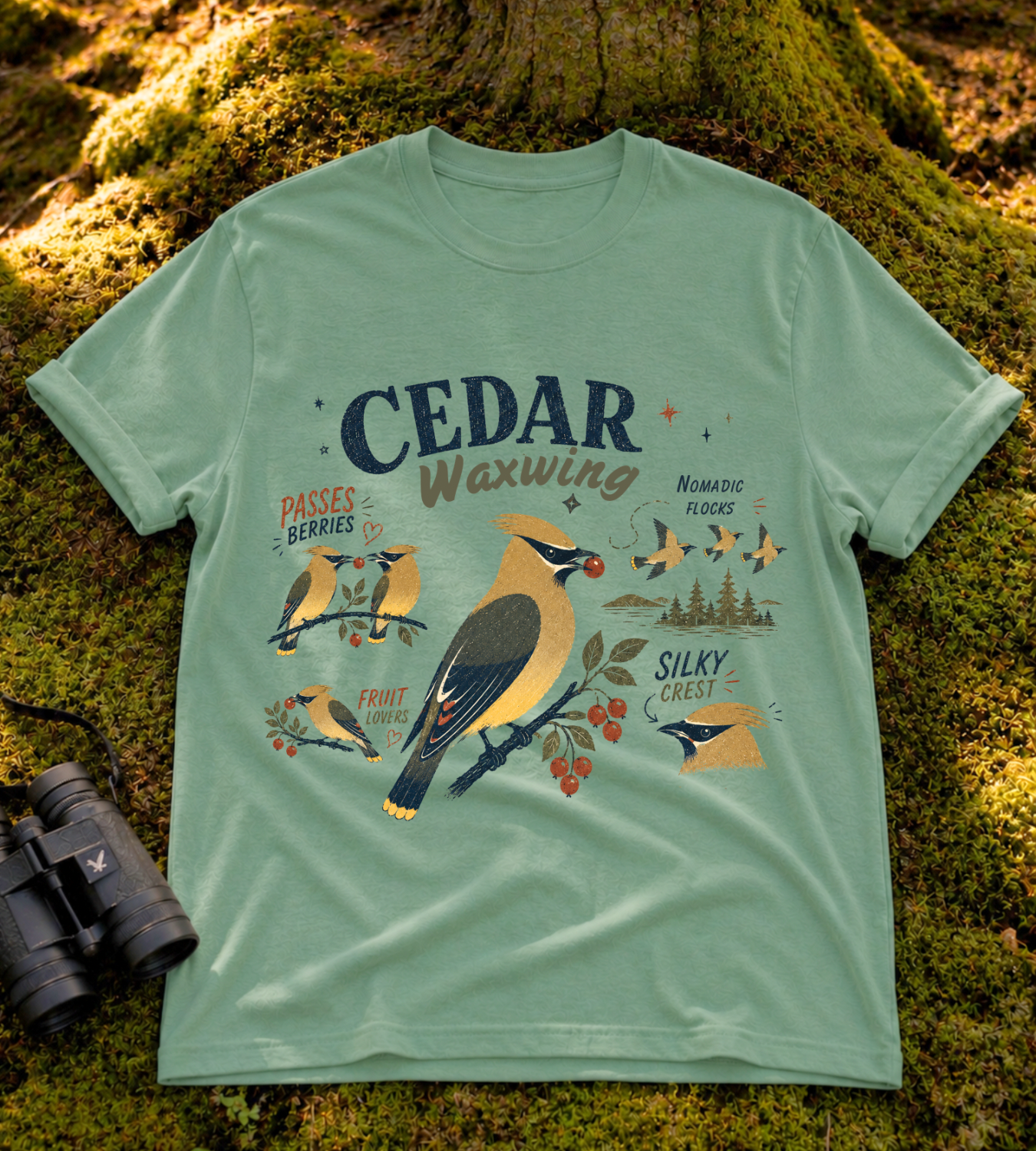 Cedar Waxwing T Shirt