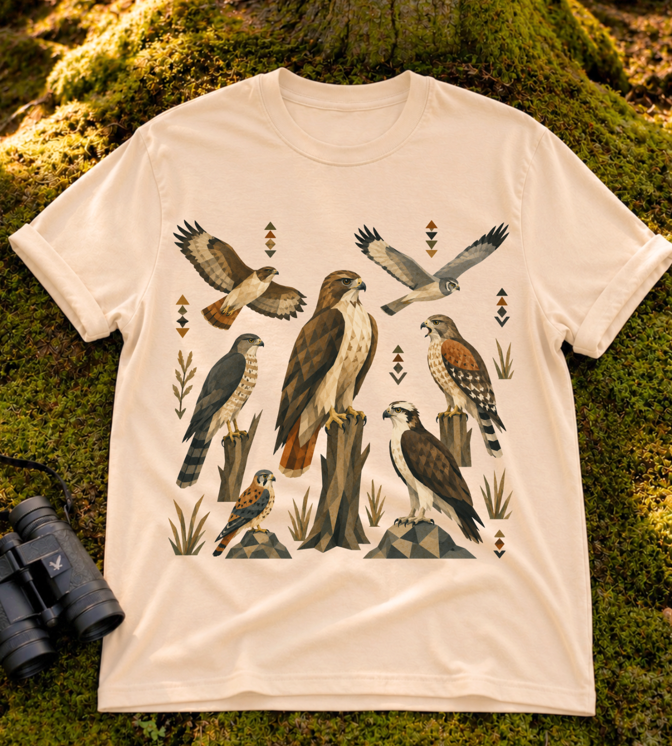 Folk Art Raptor T Shirt