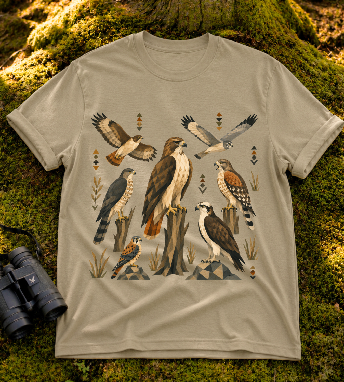 Folk Art Raptor T Shirt