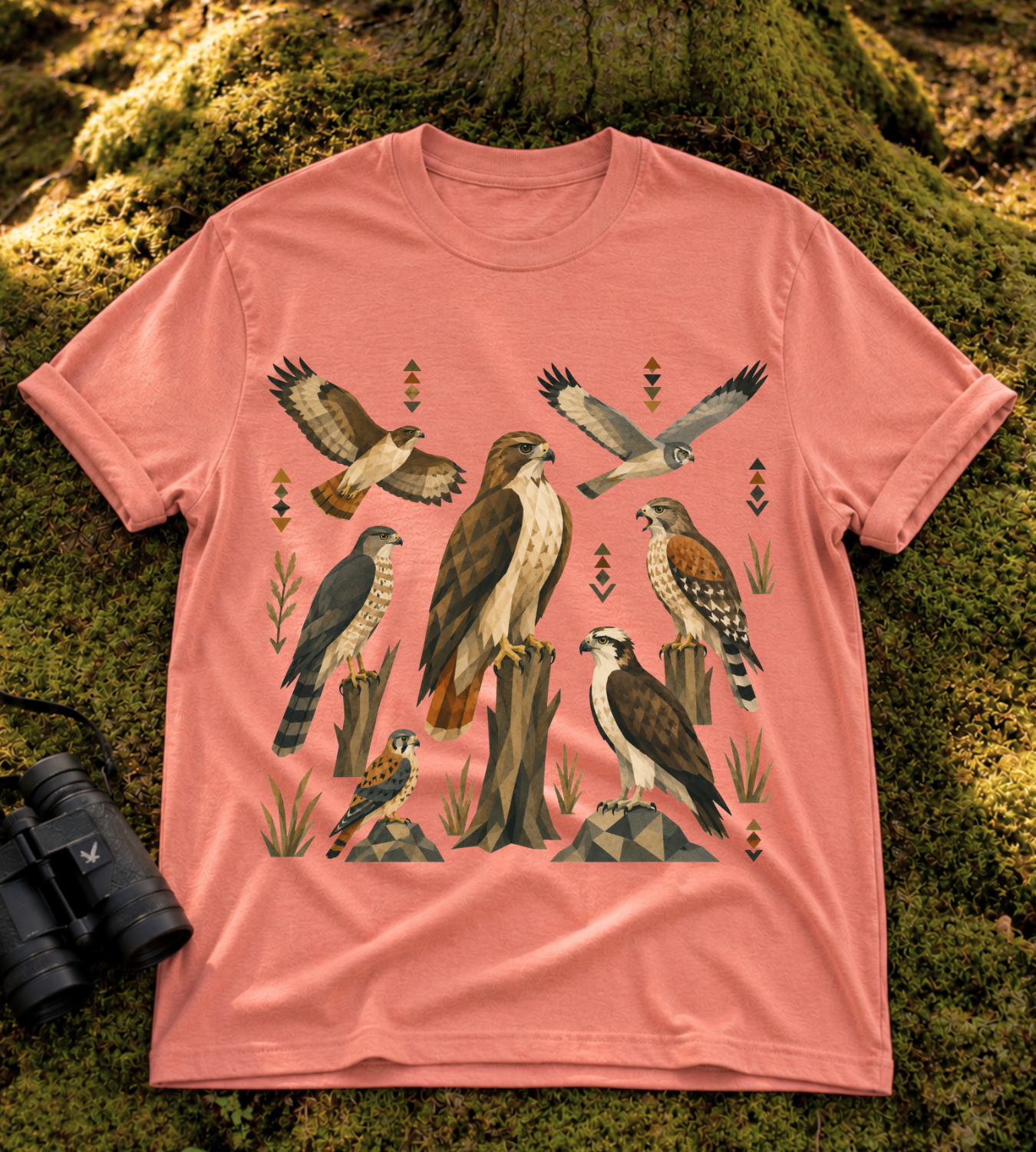Folk Art Raptor T Shirt