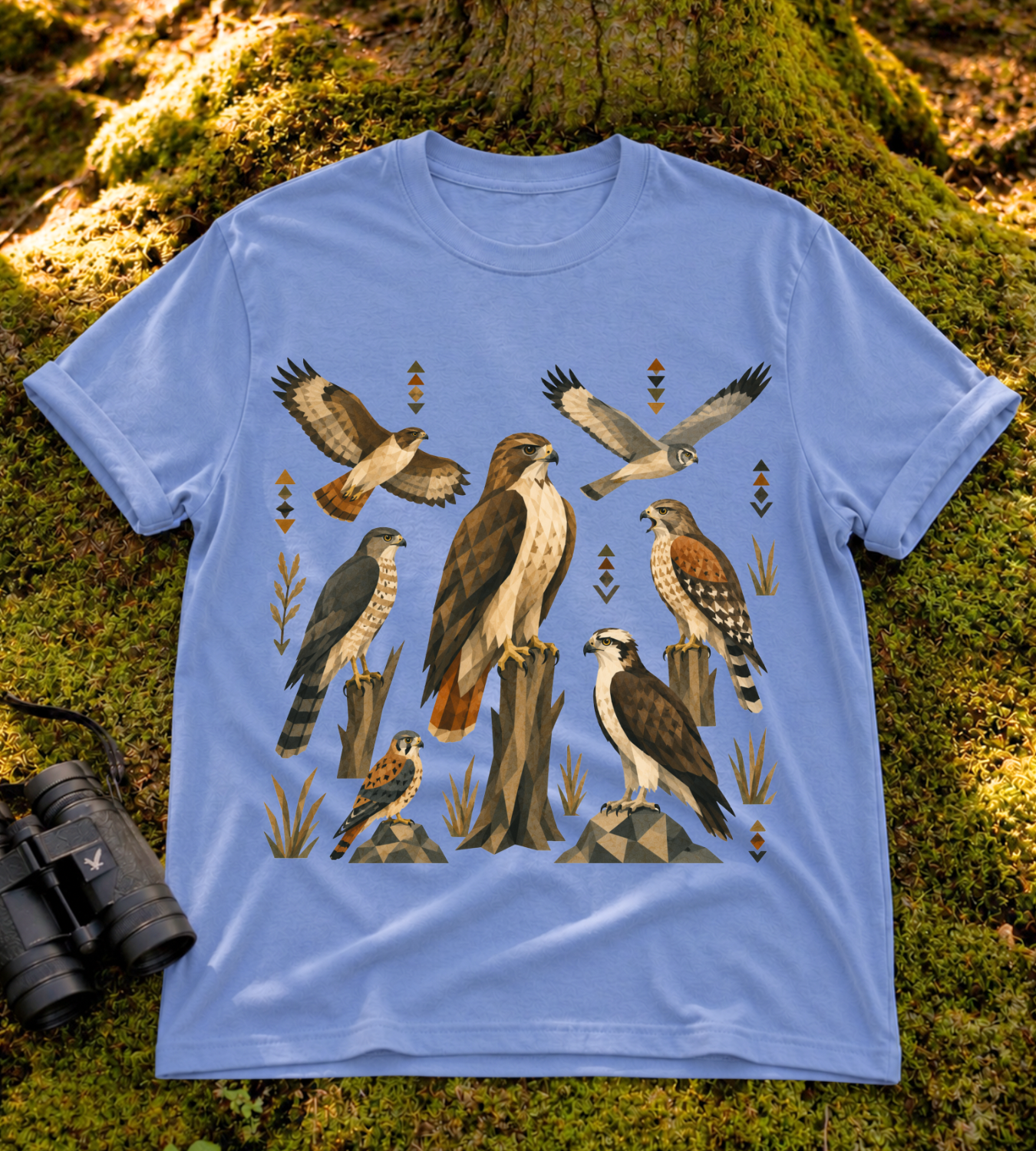 Folk Art Raptor T Shirt