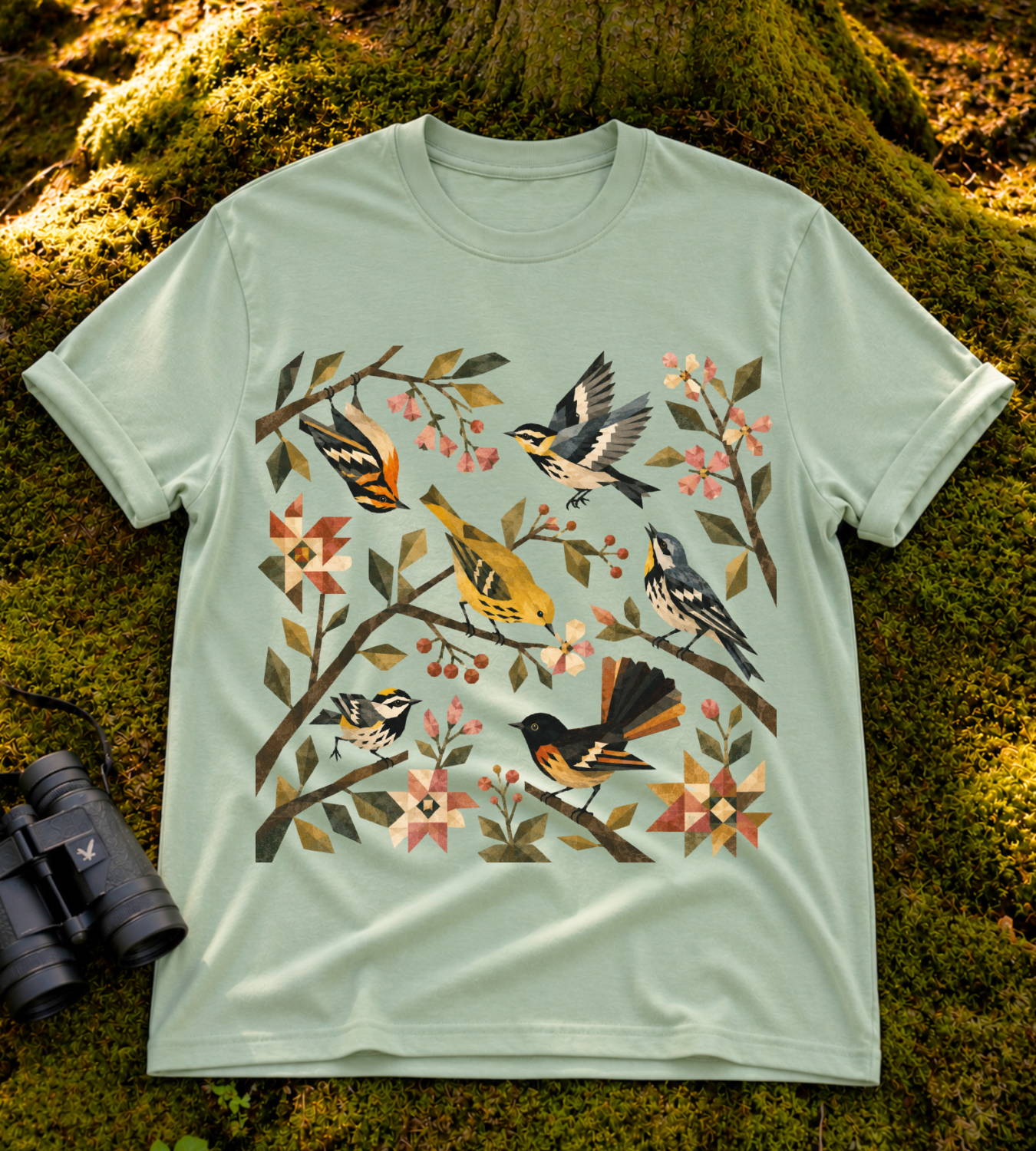Folk Art Warblers T Shirt