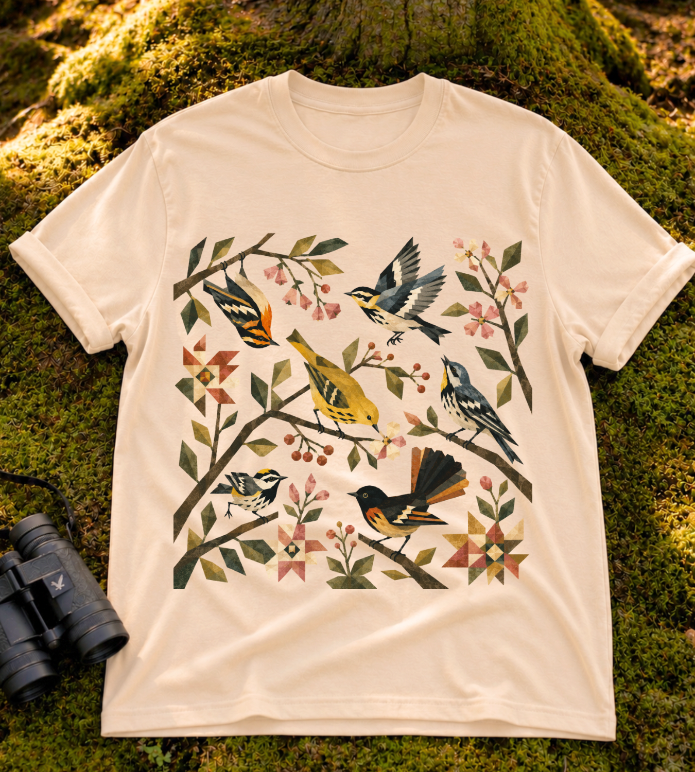 Folk Art Warblers T Shirt
