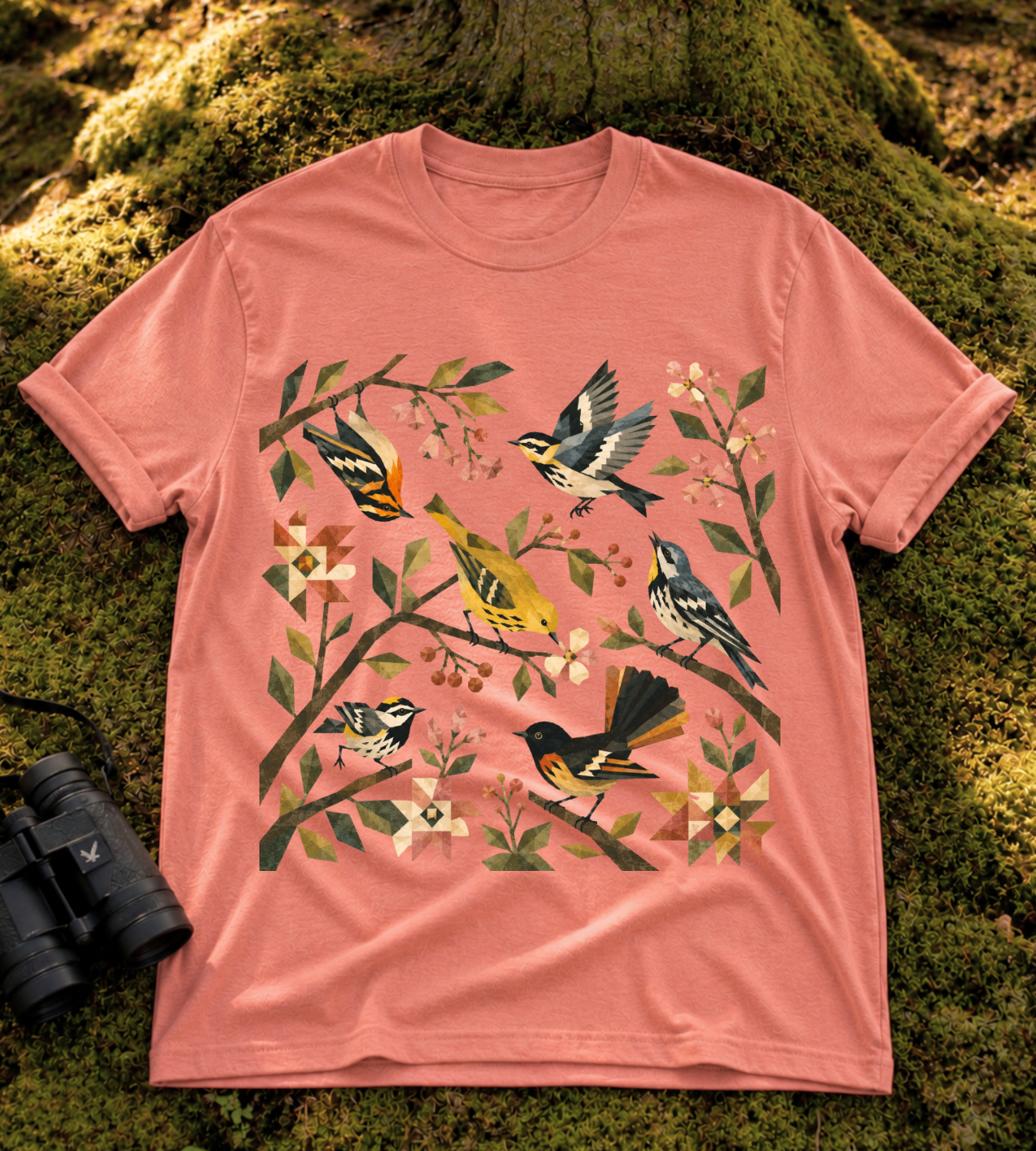Folk Art Warblers T Shirt