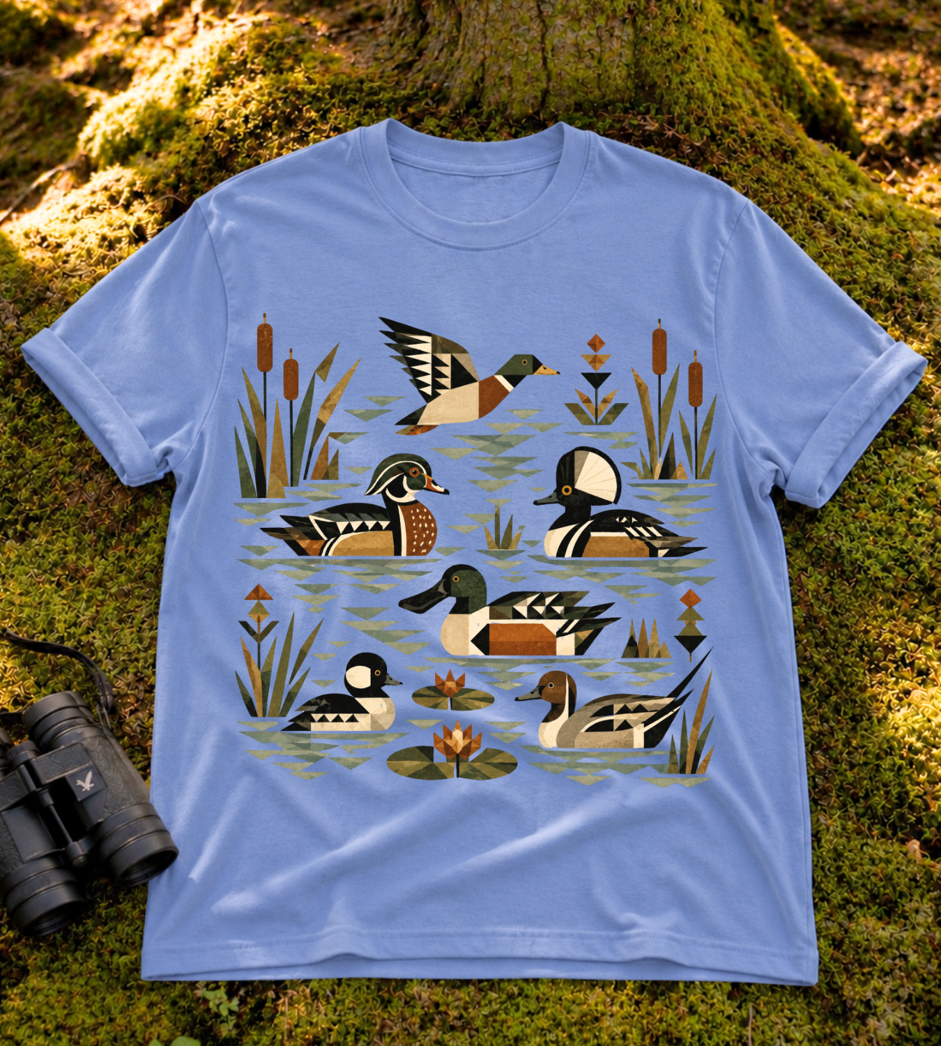 Folk Art Waterfowl T Shirt