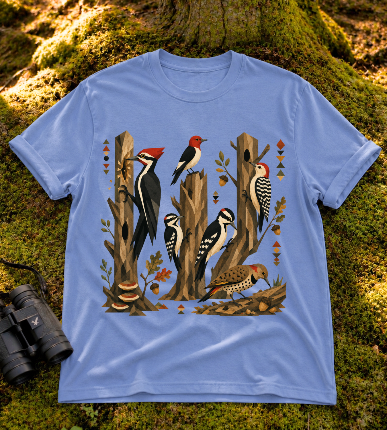 Folk Art Woodpecker T Shirt