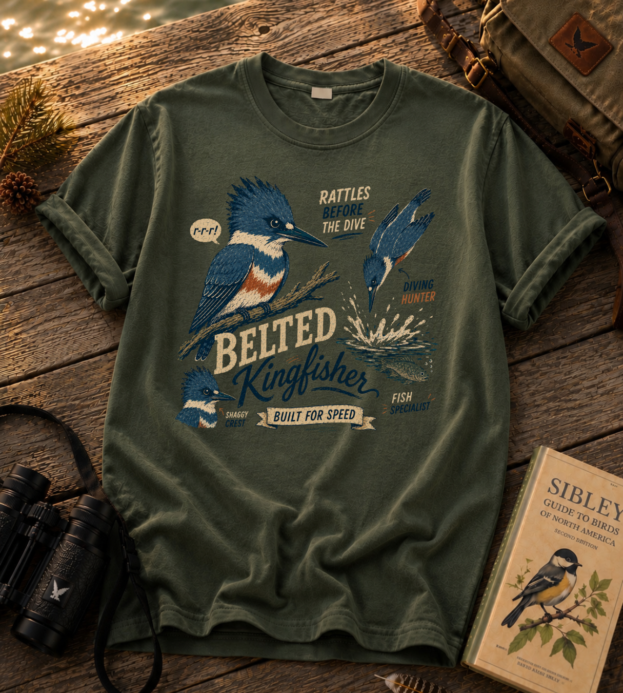 Belted Kingfisher T Shirt