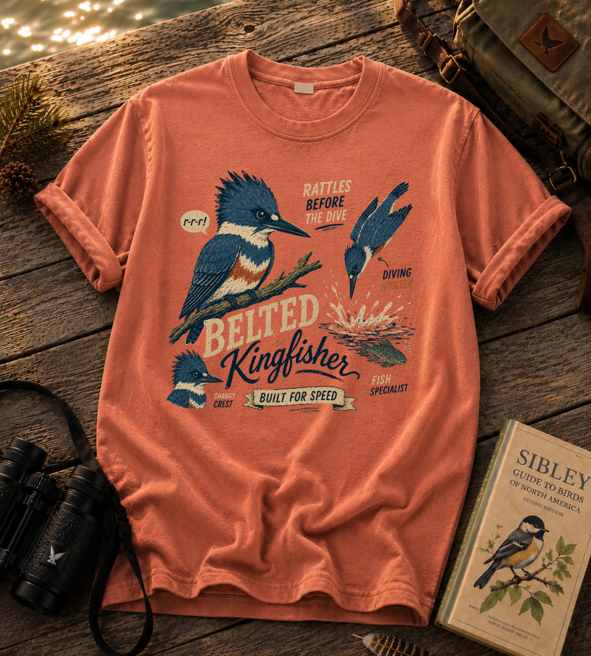 Belted Kingfisher T Shirt