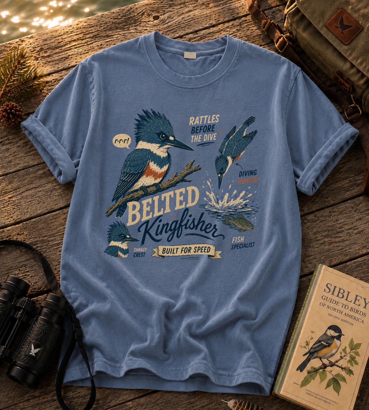 Belted Kingfisher T Shirt