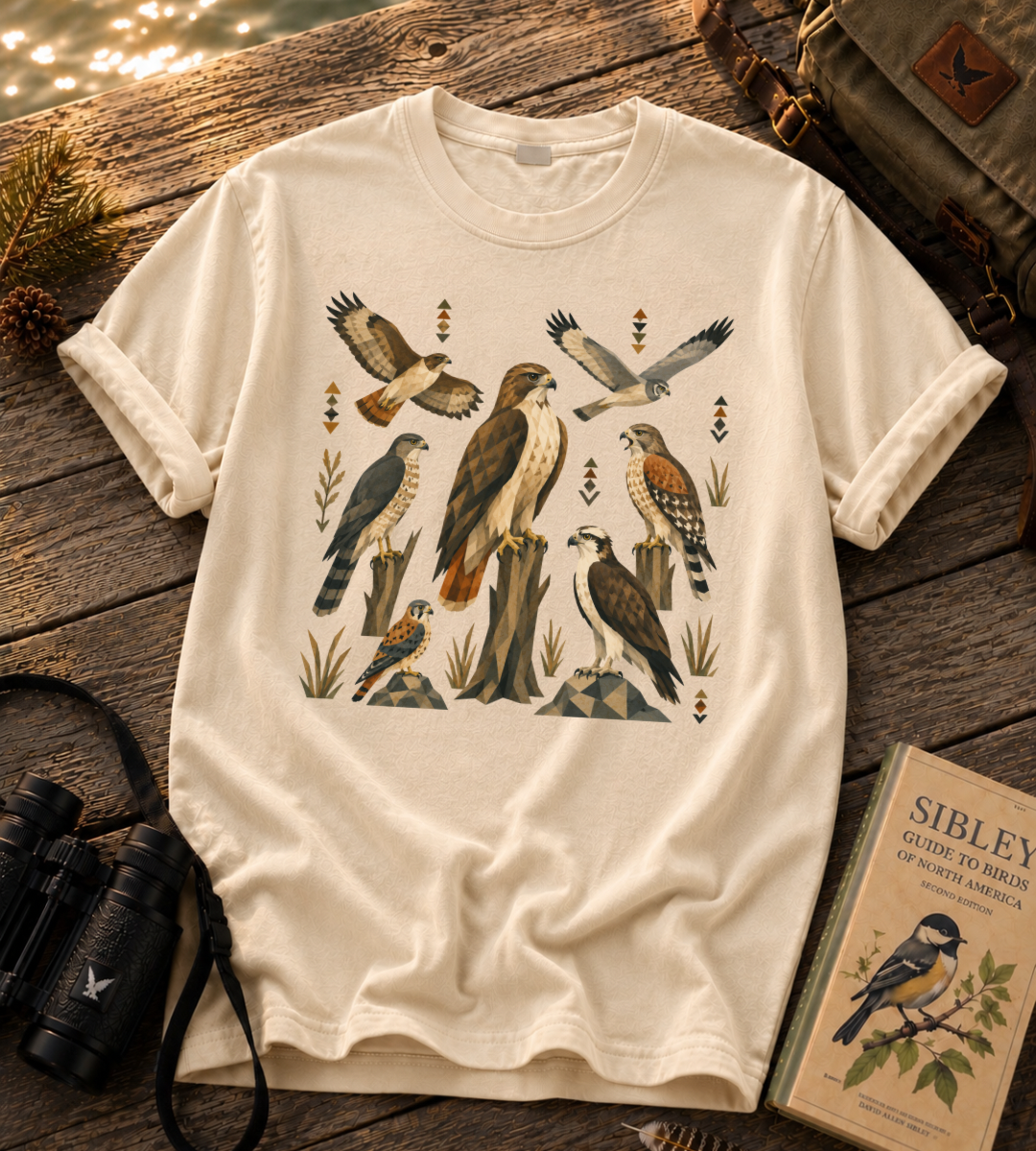 Folk Art Raptor T Shirt