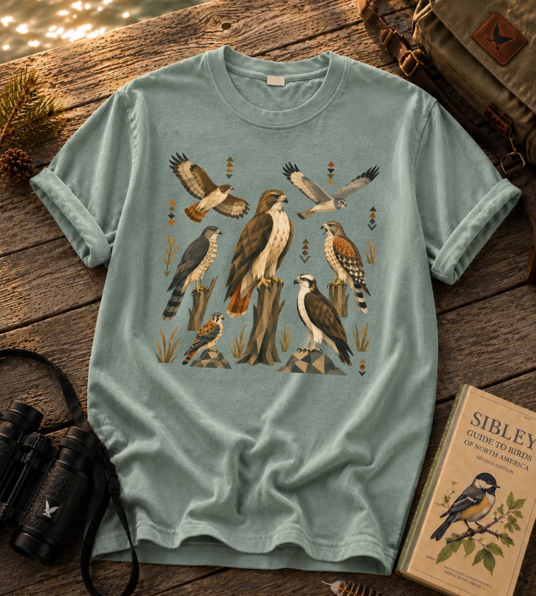 Folk Art Raptor T Shirt