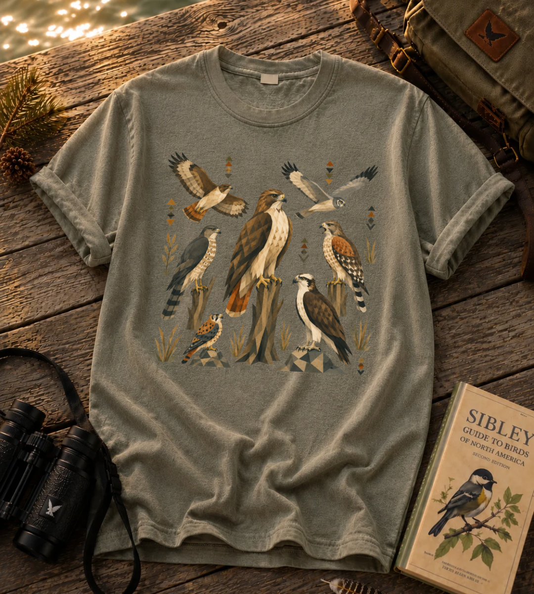 Folk Art Raptor T Shirt