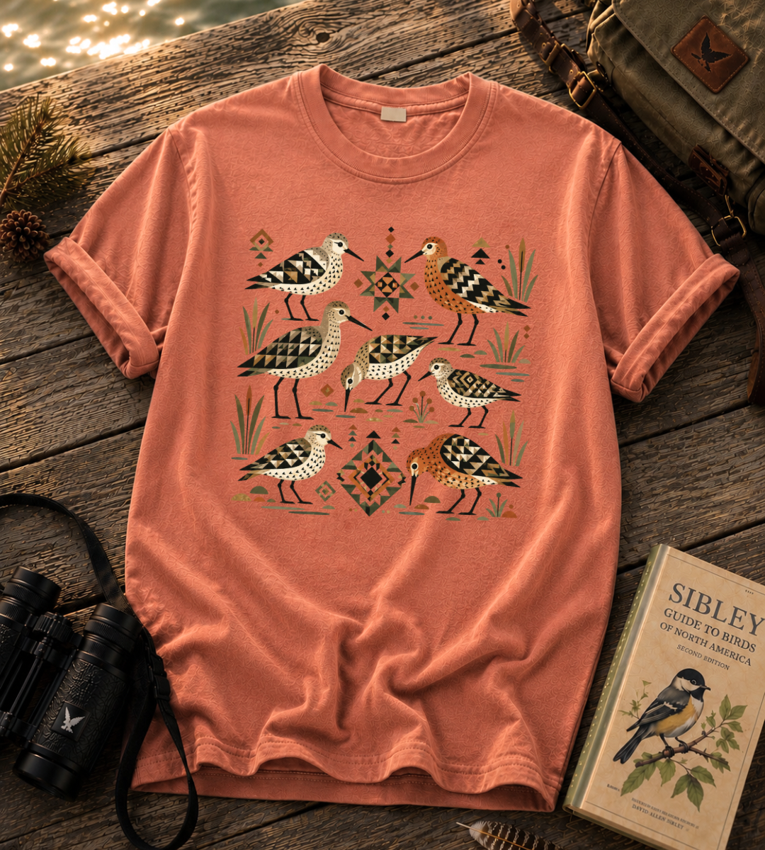 Folk Art Shorebirds T Shirt