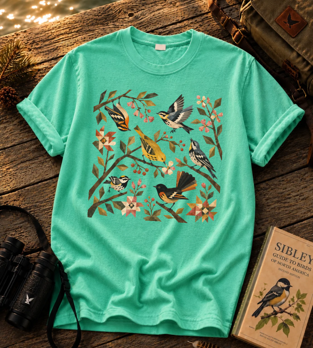 Folk Art Warblers T Shirt