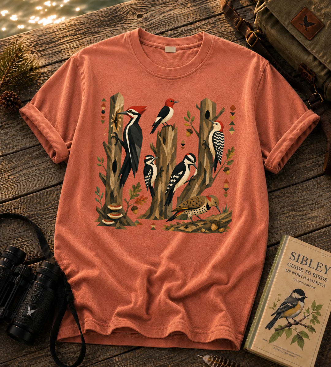 Folk Art Woodpecker T Shirt