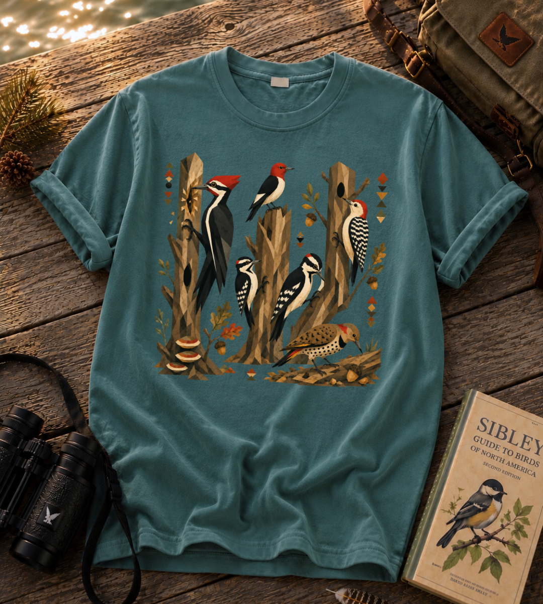 Folk Art Woodpecker T Shirt