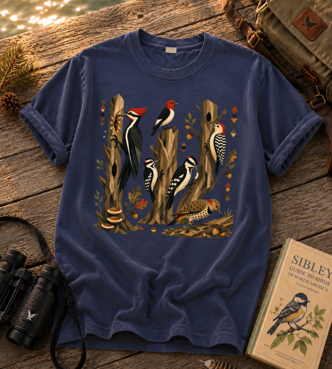 Folk Art Woodpecker T Shirt