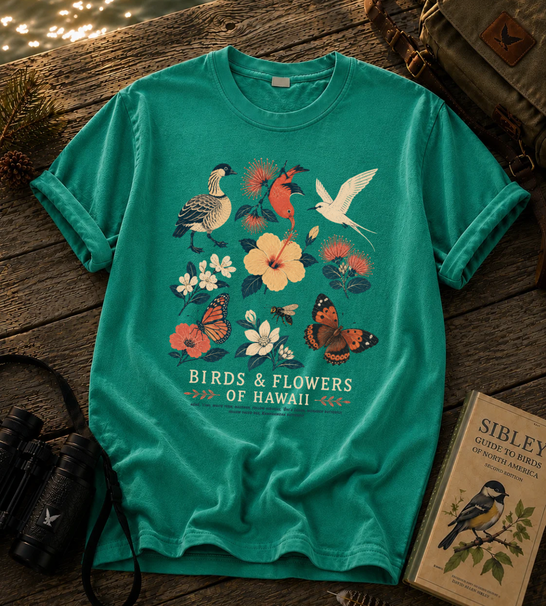 Birds & Flowers of Hawaii T Shirt