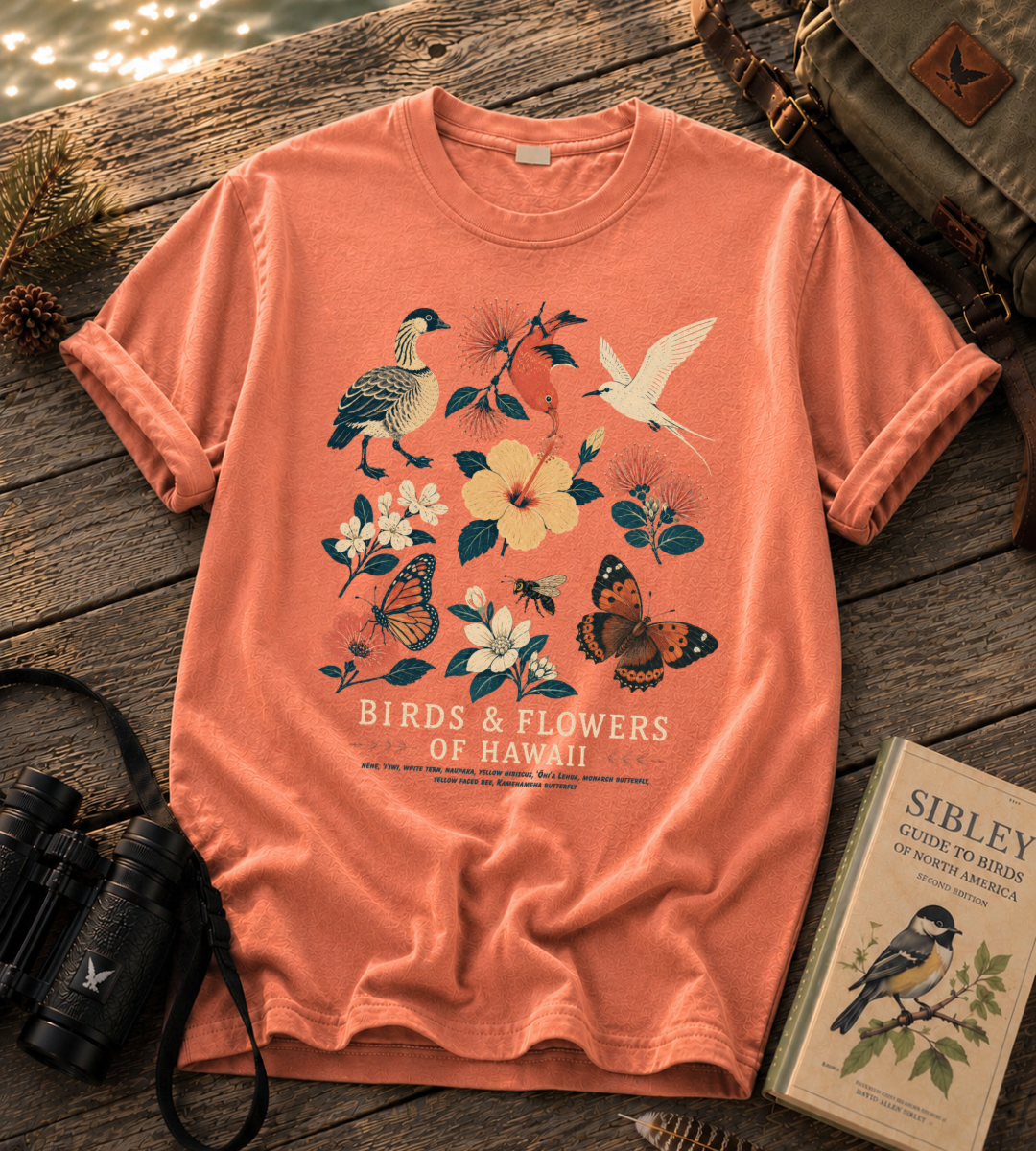 Birds & Flowers of Hawaii T Shirt