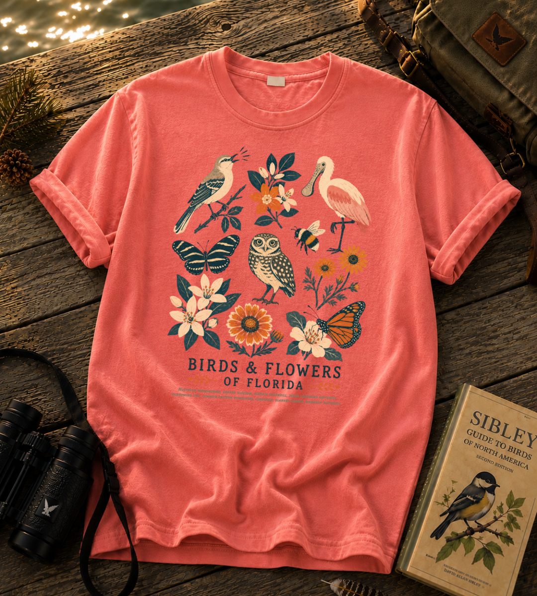Birds & Flowers of Florida T Shirt