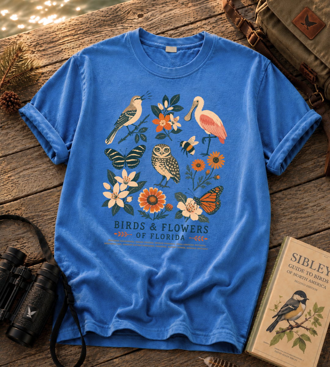 Birds & Flowers of Florida T Shirt