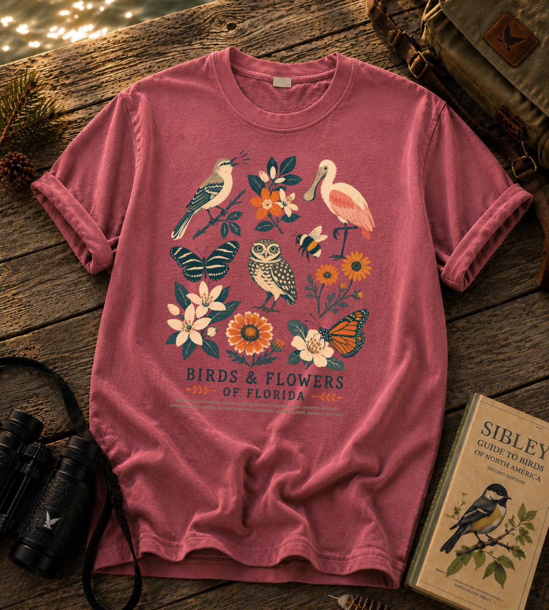 Birds & Flowers of Florida T Shirt